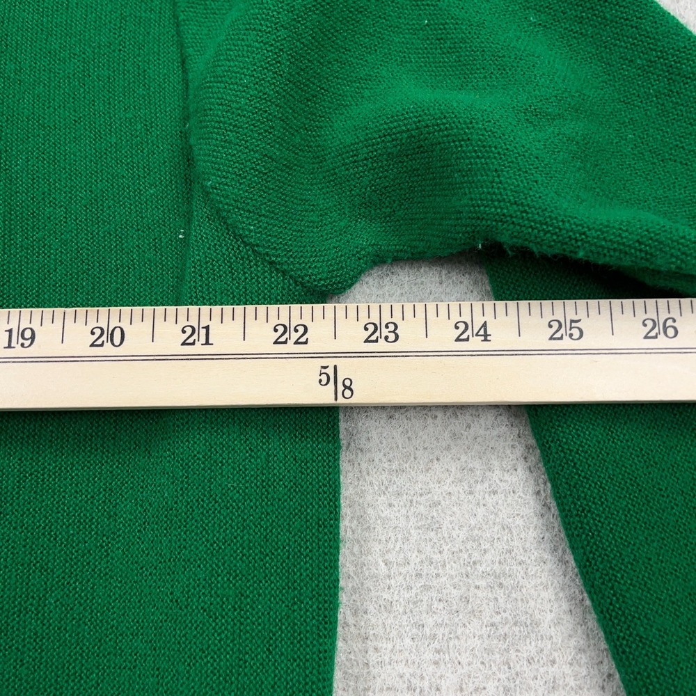Vintage Izod Lacoste Sweater Men XL Kelly Green V Neck 80s 90s Golf Acrylic - Picture 8 of 10